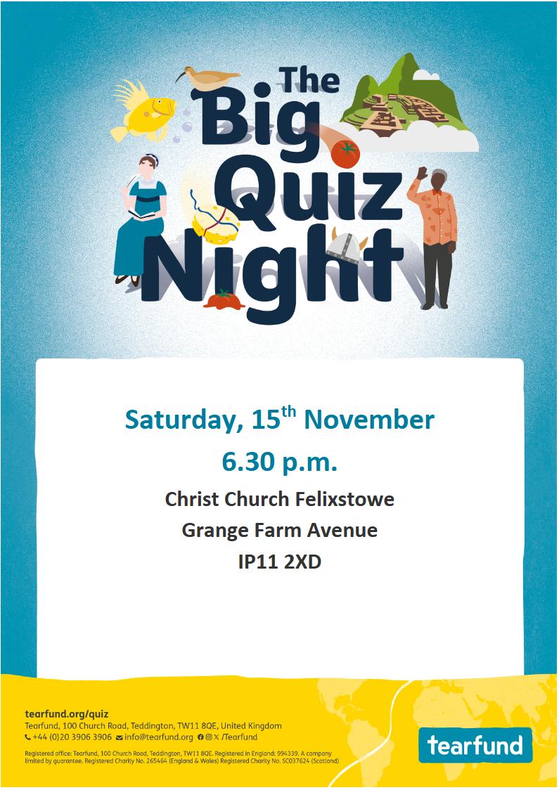 Big Quiz Night Poster